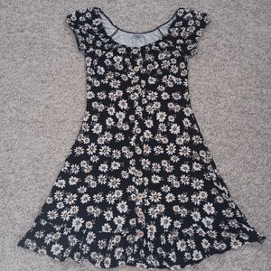 NWOT - Black Floral Sun Dress